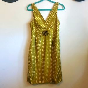 Silk lined J.Crew polka-dot dress size 10